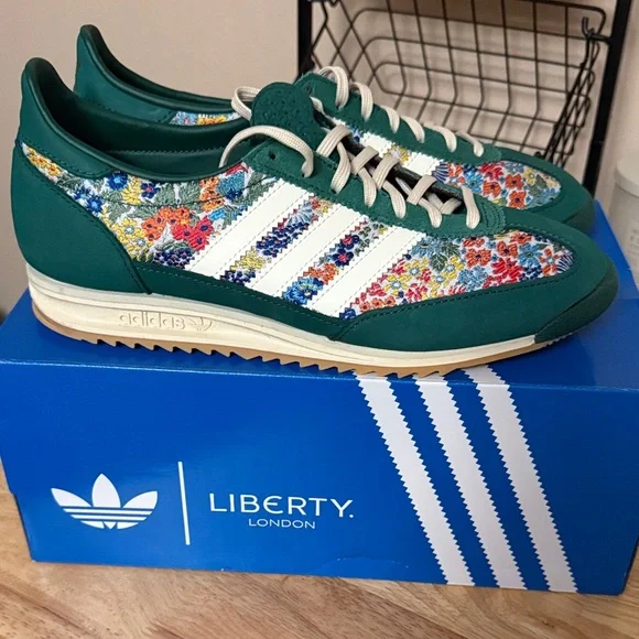 adidas gazelle silver green womens adidas Originals Stan Smith x Liberty London Off White/Gold Metallic Women's Shoes, Size: 9